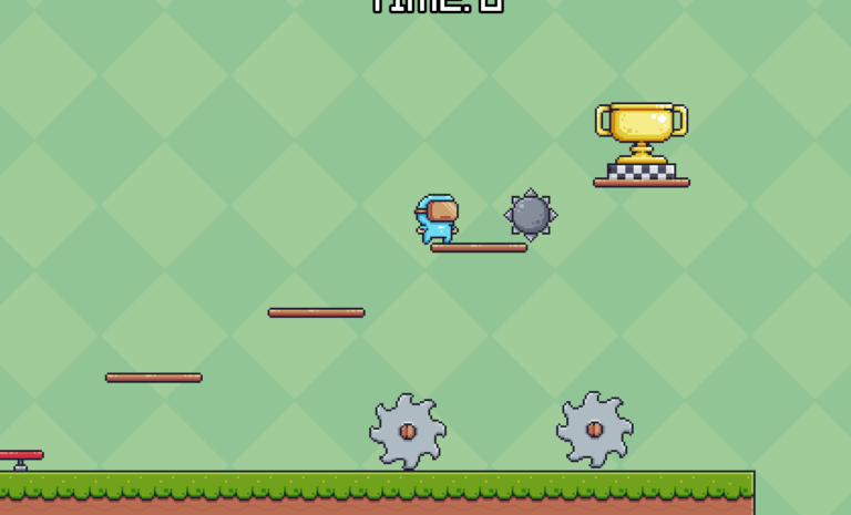 screenshot of 2d platformer game development tutorial